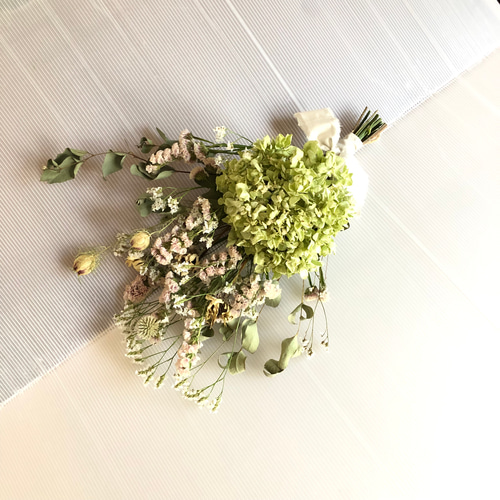 ドライフラワーリース　ドライフラワースワッグ　紫陽花 ドライフラワーリース ドライフラワースワッグ 紫陽花