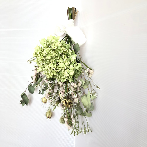 ドライフラワー紫陽花（プリンセス.アン）スワッグ スワッグ