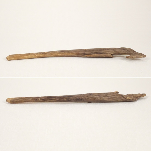 【温泉流木】かぎ針のような形状の上質な枝流木 枝 流木素材 インテリア素材 木材 3枚目の画像