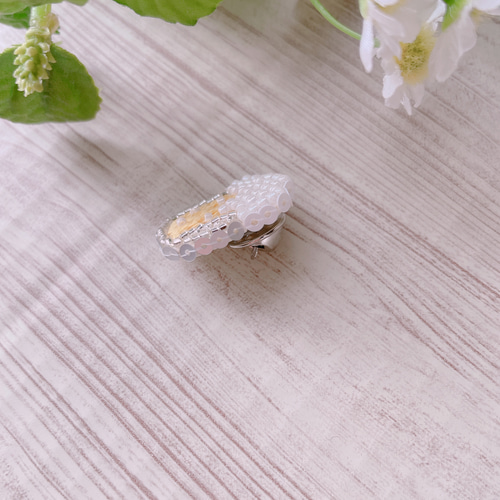 ⑤41ミナペルホネン ハンドメイド ブローチアクセサリー