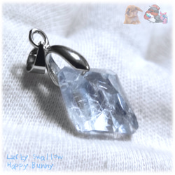 ◆ マダガスカル産 セレスタイト ファセットカット ルース ペンダント 天青石 celestite No.5201 4枚目の画像