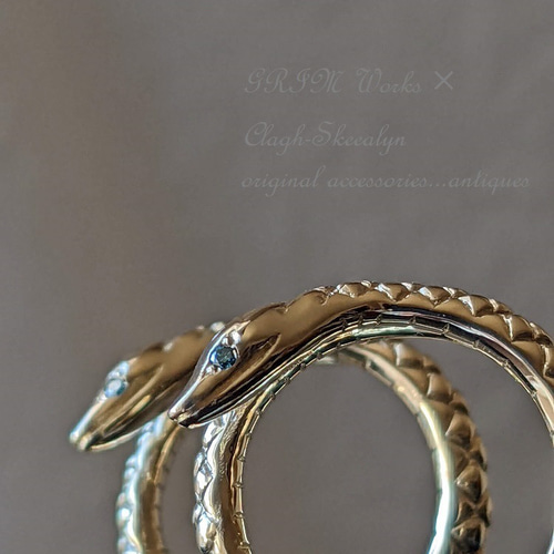 受注生産】～GRIM Works～｜K18｜Snake Ring｜スネークリング