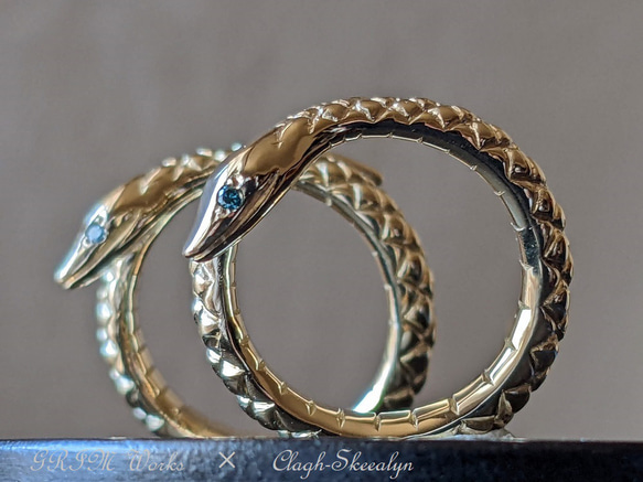 受注生産】～GRIM Works～｜K18｜Snake Ring｜スネークリング