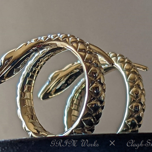 受注生産】～GRIM Works～｜K18｜Snake Ring｜スネークリング