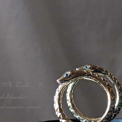 受注生産】～GRIM Works～｜K18｜Snake Ring｜スネークリング