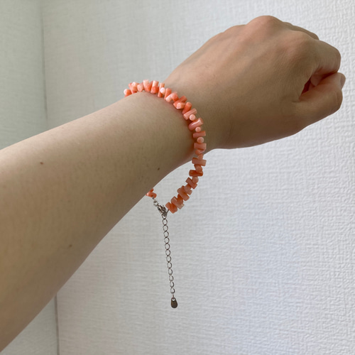 ピンク珊瑚ブレスレットsv.〜自然が生みだした珊瑚〜 ブレスレット