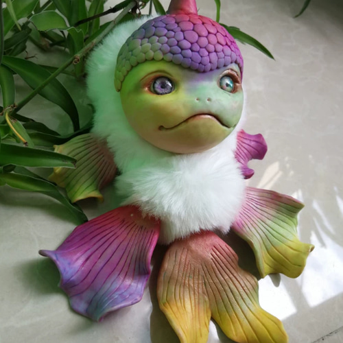 ぬいぐるみ✽ハンドメイド アートドール 幻獣可動式 ぬいぐるみ 兎兎