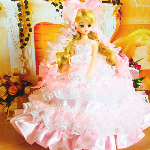 リカちゃん ドレス ドールドレス 人形服 手作り licca ハンドメイド