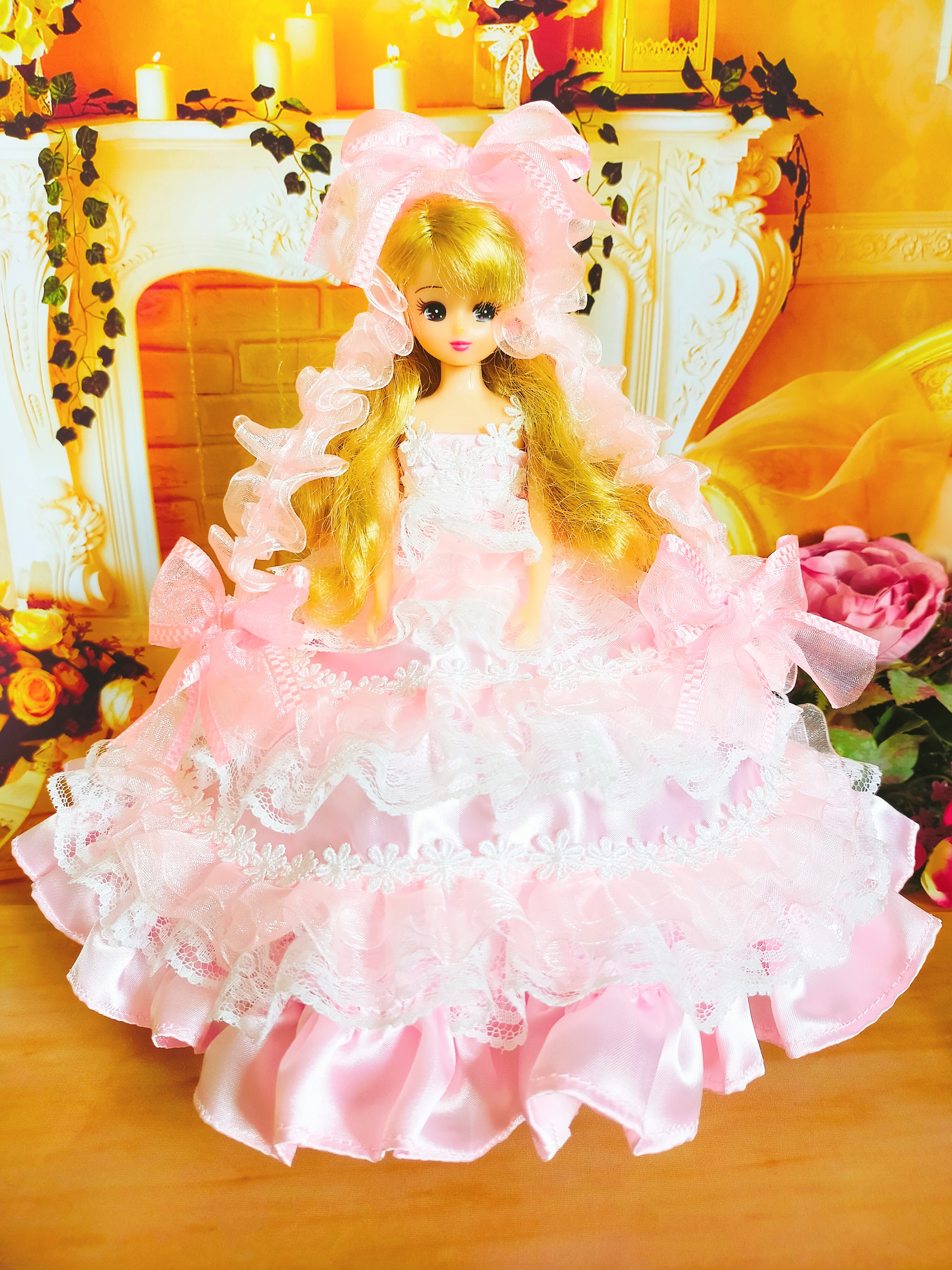 リカちゃん ドレス ドールドレス 人形服 手作り licca