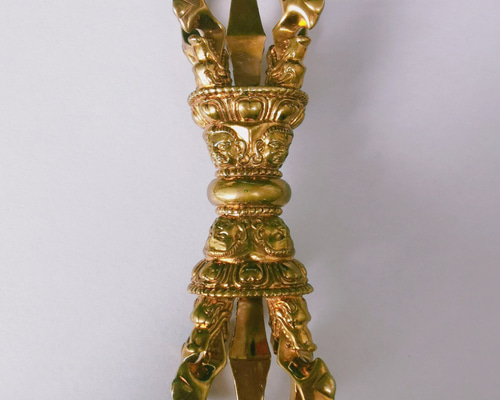 チベット密教法器 セット 金剛杵 五鈷杵 真鍮製 vajra 仏教 チベット仏教法