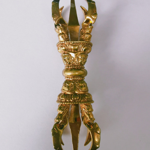チベット仏教法器 大元憤怒 五鈷杵 金剛杵 密教法具 真鍮製vajra 12cm チベット仏教法器 大元憤怒五鈷杵 金剛杵 密教法具 真鍮製 vajra