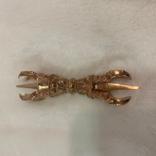 チベット仏教法器 大元憤怒 五鈷杵 金剛杵 密教法具 真鍮製vajra 12cm チベット仏教法器 大元憤怒五鈷杵 金剛杵 密教法具 真鍮製 vajra