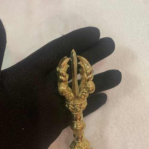 仏教法器 小五鈷杵 金剛杵 密教法具 真鍮製 vajra 10cm その他 仏教法器 小五鈷杵 金剛杵 密教法具 真鍮製 vajra 10cm その他