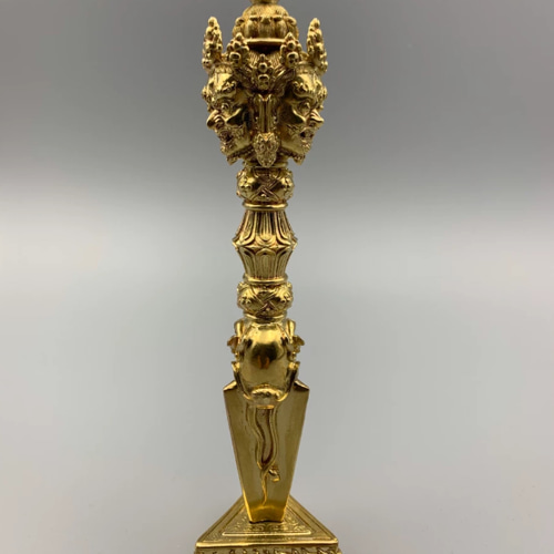 チベット仏教法器 プーバ金鋼撅 真鍮製 vajra 18cm チベット仏教法器 プーバ金鋼撅 真鍮製 vajra 18cm その他置物 りおん