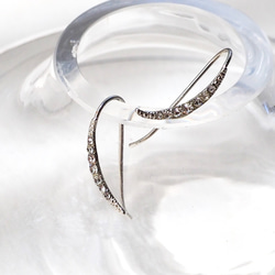 ロマンチックな三日月ピアス(左右ペア)  アレルギー対応 7枚目の画像