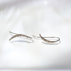 ロマンチックな三日月ピアス(左右ペア)  アレルギー対応 8枚目の画像