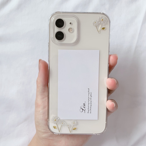 iPhoneケース TinyFlowers iPhone17 クリアフラワー シンプル かわいい