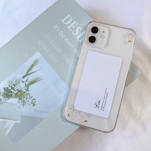 iPhoneケース TinyFlowers iPhone17 クリアフラワー シンプル かわいい