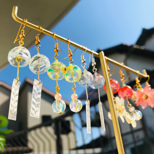 受注生産】風鈴ピアス ピアス（フック・チェーン） Pikona House