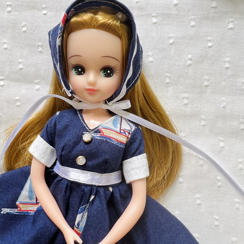 リカちゃん ブライス アウトフィット ～マリンワンピース～