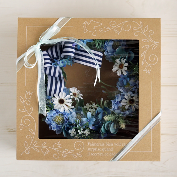 ブルーリース　サマーリース　デージー　ブルースター　スカビオサ　アーティフィシャルフラワー　 6枚目の画像