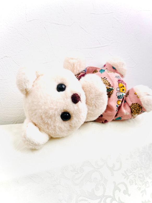 テディベア『Baby bear』ベージュ(お洋服付) 2枚目の画像