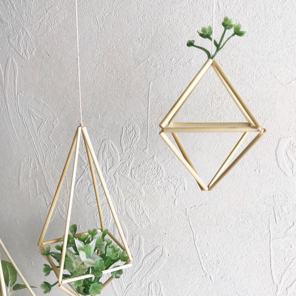 フェイクグリーン付きヒンメリ3点セット　 4枚目の画像