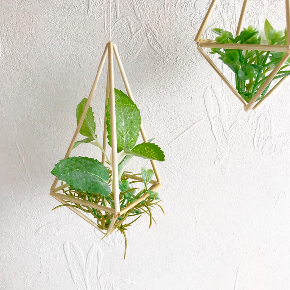 フェイクグリーン付きヒンメリ3点セット　 3枚目の画像