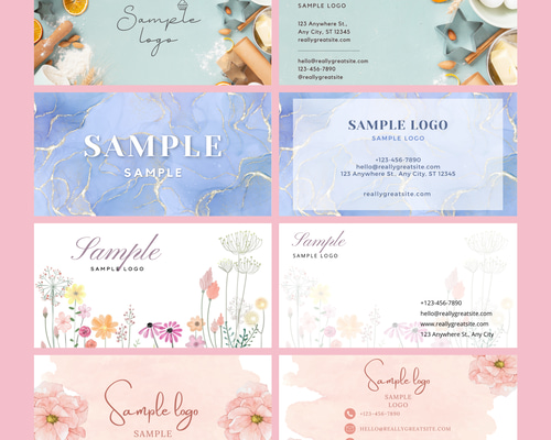 格安！！アクセサリー台紙、ショップカード、名刺のデザイン作成