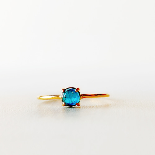 ラリマー カボションカット 約8x6mm / Silver925製 リング 指輪