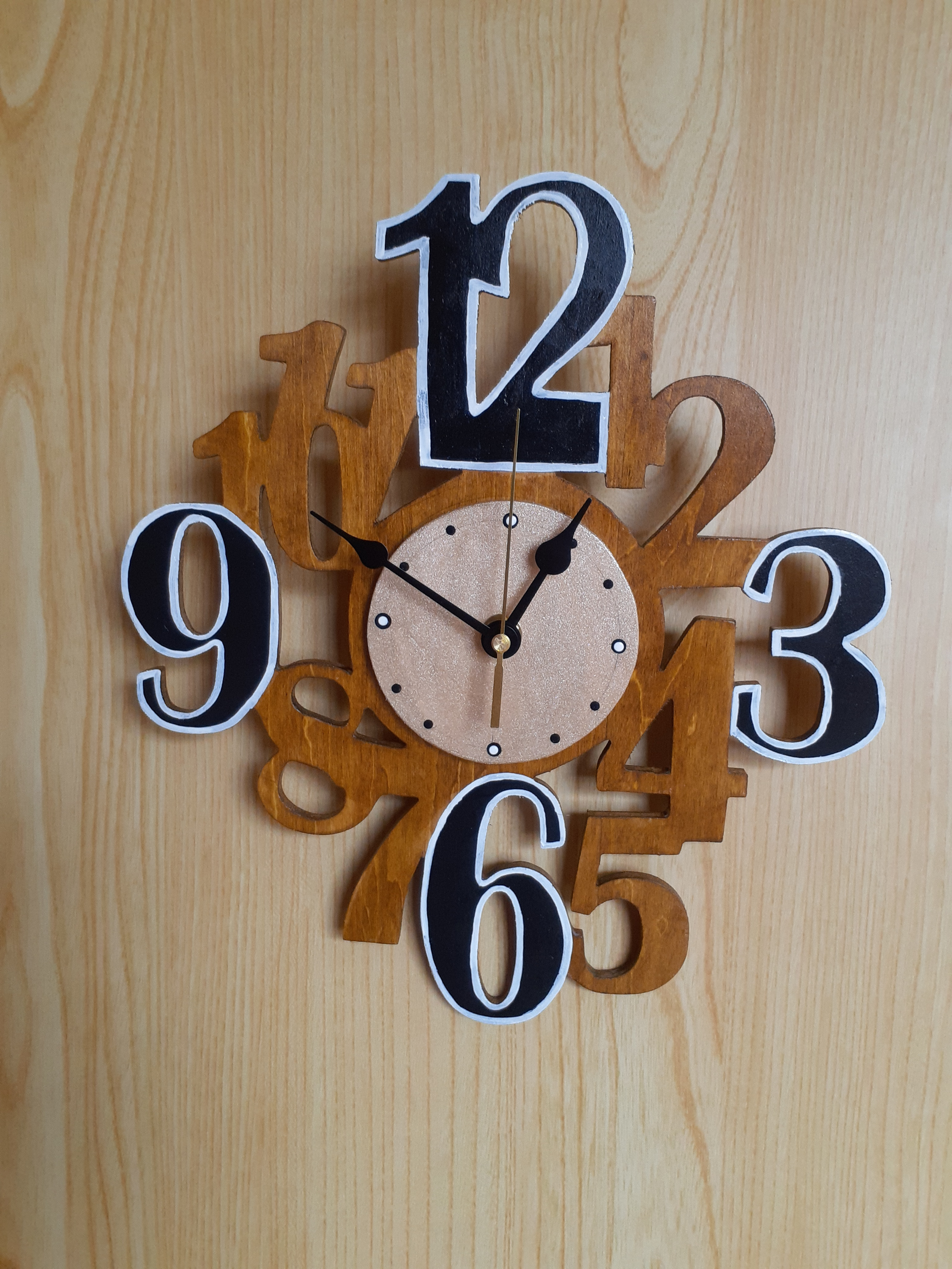 木工Stylish壁掛け時計(送料無料)