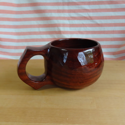 縞紫檀の一木彫りコーヒーカップ 8枚目の画像