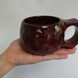 縞紫檀の一木彫りコーヒーカップ 4枚目の画像