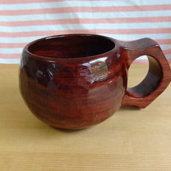 縞紫檀の一木彫りコーヒーカップ 10枚目の画像