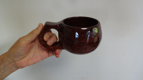 縞紫檀の一木彫りコーヒーカップ 3枚目の画像