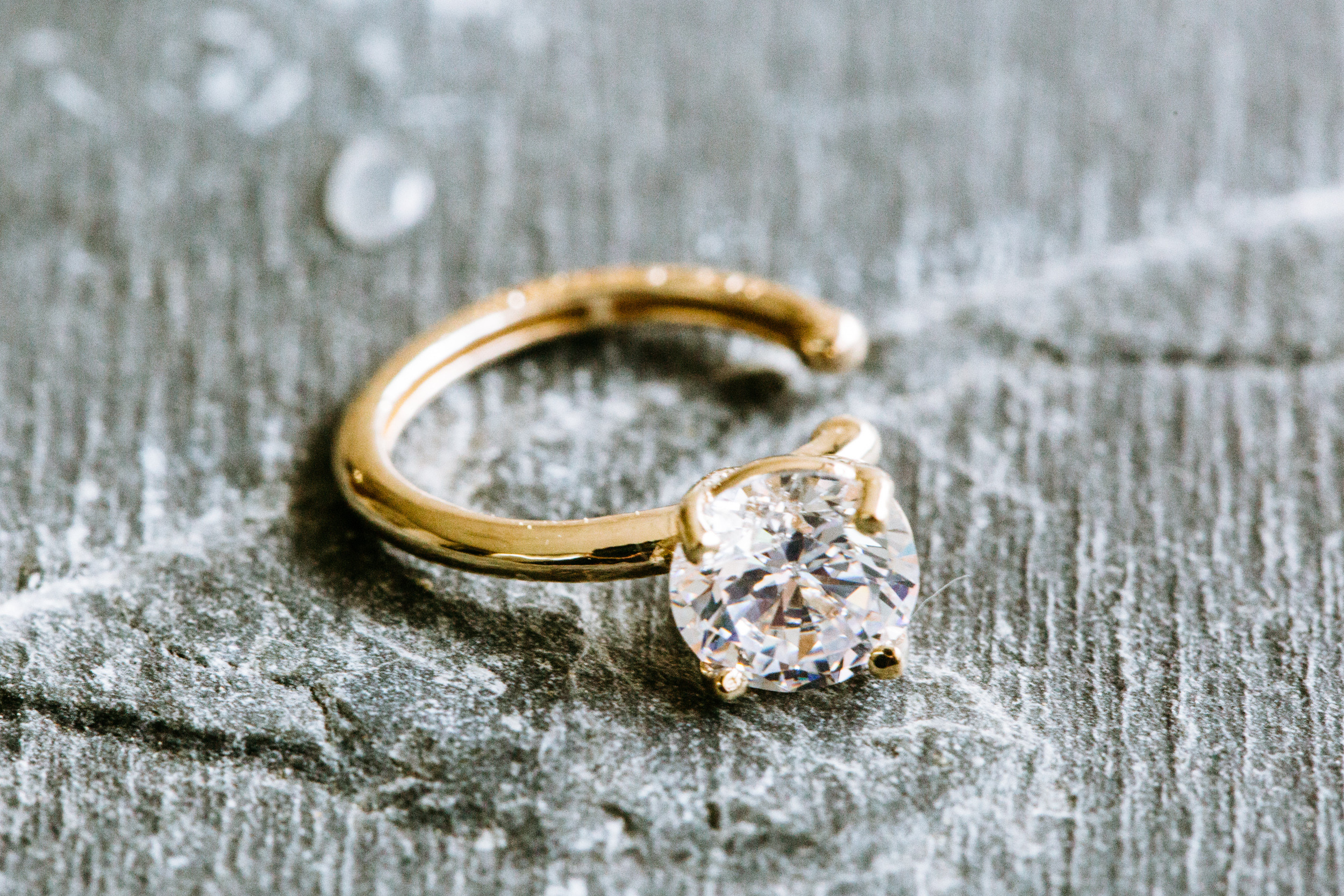 14K金 ゴールド ヘリックス 軟骨  アウター インナーコンク イヤリング イヤーカフ