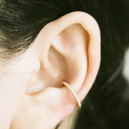 ♪激安♪14k イヤリング K14GF/SV 変歩みの煌めき イヤリング｜GFE4167WH