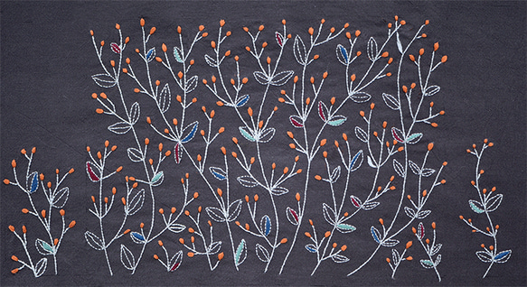 綿麻 ブックカバー 刺繍制作キット キット AMBER 通販 14402944