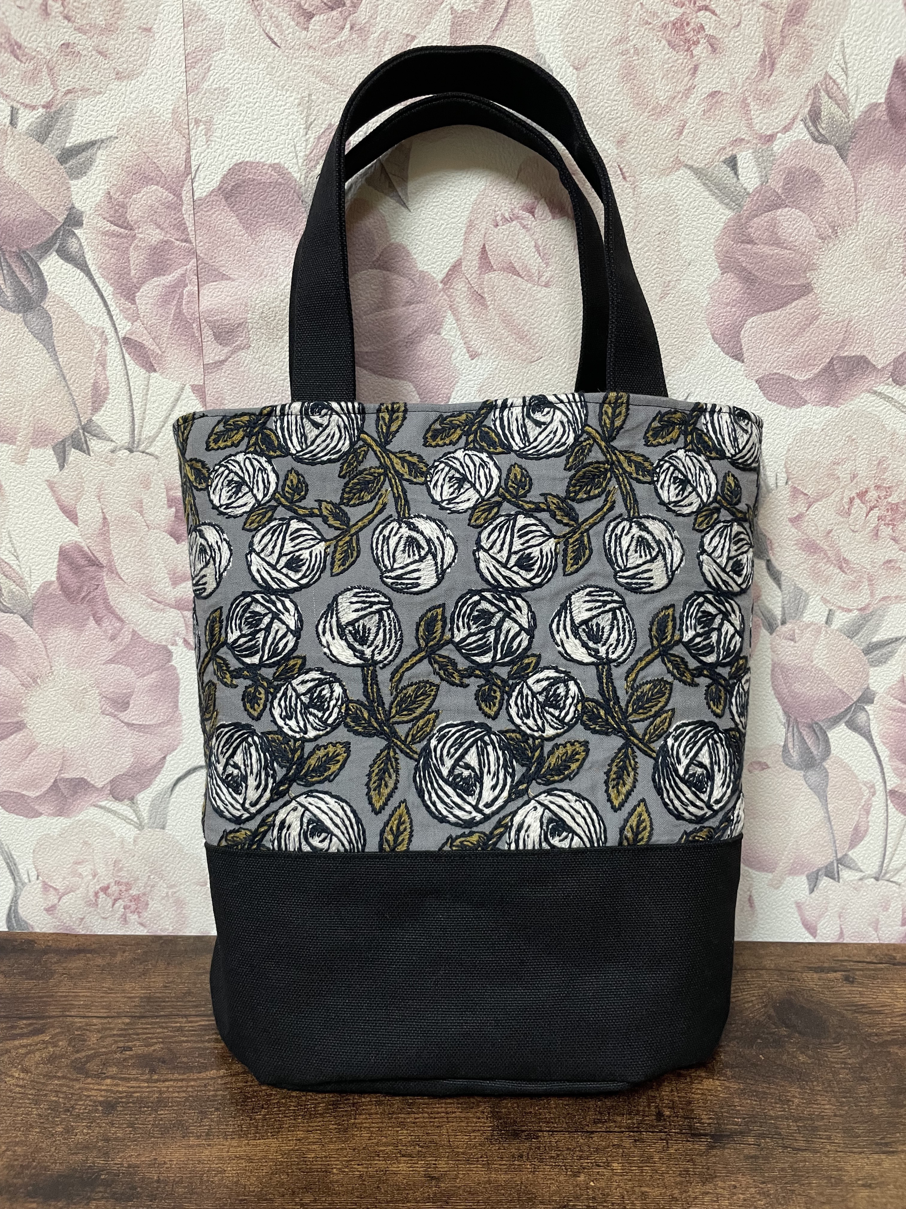 ハンドメイド　トートバッグ　ミナペルホネン　 rosy 272 ハンドメイド トートバッグ ミナペルホネン rosy 272