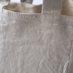 Linen vintage washed tote・ヴィンテージワッシャー加工 トート 10枚目の画像