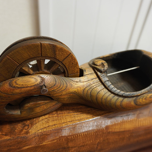 墨壺 すみ壺 オブジェ 雑貨 古民具 古材 置き物 木彫 時代家具