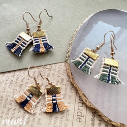 全6種〉真田紐ハギレのピアス/イヤリング(どちらか1セット) ピアス