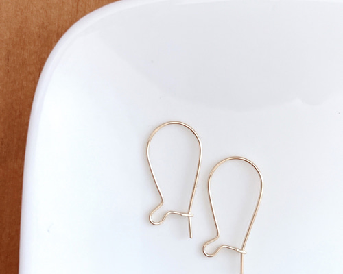 16KGP】フープピアス/フックタイプ/no,M-5370/1ペア 金具・チェーン