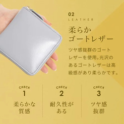 本革 二つ折り財布 ラウンドファスナー 【キャメル】【送料無料】（st-w1090） 4枚目の画像