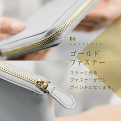 本革 二つ折り財布 ラウンドファスナー 【送料無料】（st-w1090） 15枚目の画像
