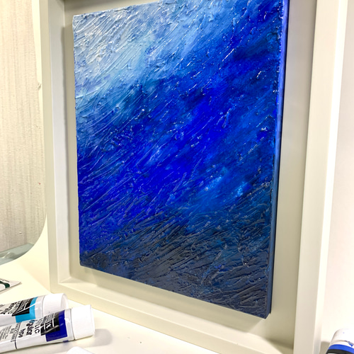 アクリル原画「coolF3105」サイズF3キャンバス作品です 絵画 アクリル原画「coolF3105」サイズF3キャンバス作品です 絵画