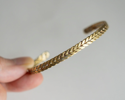 一点物】 月桂樹 バングル 真鍮 バングル・リストバンド norim-ノリム