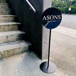 アイアン看板☆Bosendorfer5☆ 丸型イーゼル 新作☆店舗看板☆Bosendorfer⑧☆ 丸型イーゼル 店舗用品 丸看板 金属