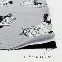 三重織 猫柄 巾着袋 16枚目の画像