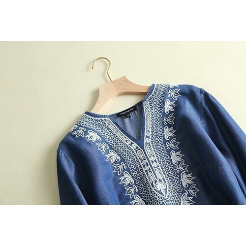 ヒステリックグラマー スクラッチデニムワンピース ワンピース 刺繍 ONE PIECE x HYSTERIC GLAMOUR | HYSTERIC GLAMOUR ONLINE STORE